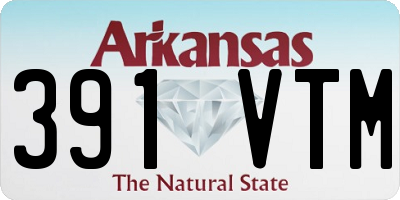 AR license plate 391VTM