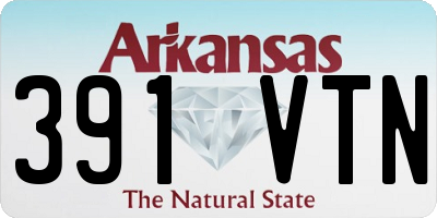 AR license plate 391VTN