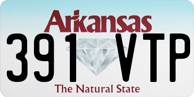 AR license plate 391VTP
