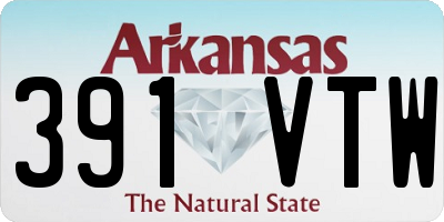 AR license plate 391VTW