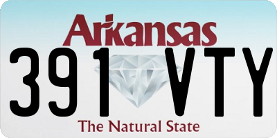 AR license plate 391VTY