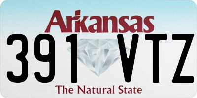 AR license plate 391VTZ