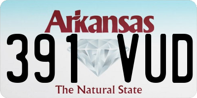 AR license plate 391VUD