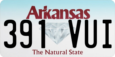 AR license plate 391VUI