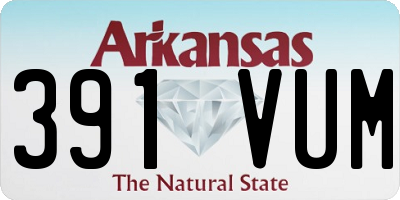 AR license plate 391VUM