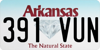 AR license plate 391VUN