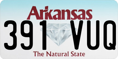 AR license plate 391VUQ