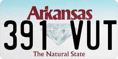 AR license plate 391VUT