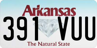 AR license plate 391VUU