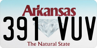 AR license plate 391VUV