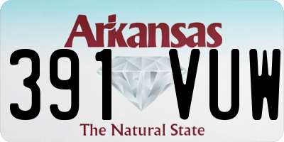 AR license plate 391VUW
