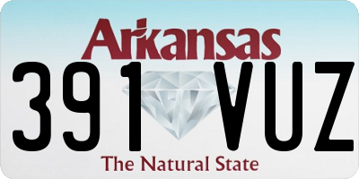 AR license plate 391VUZ