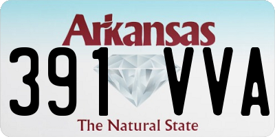 AR license plate 391VVA