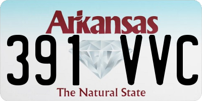 AR license plate 391VVC