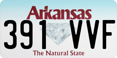 AR license plate 391VVF