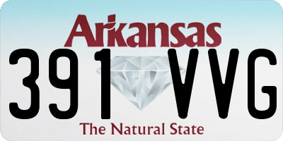 AR license plate 391VVG