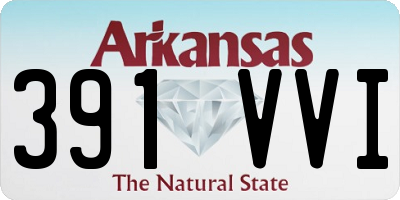 AR license plate 391VVI