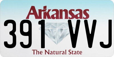 AR license plate 391VVJ