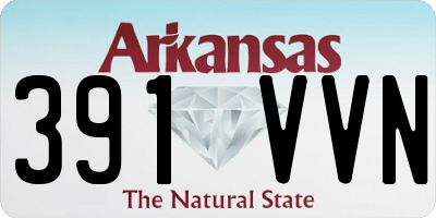 AR license plate 391VVN