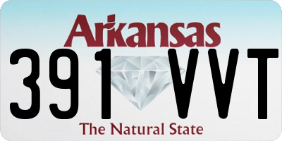 AR license plate 391VVT