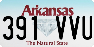 AR license plate 391VVU