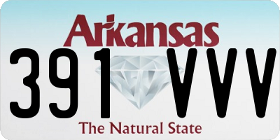 AR license plate 391VVV