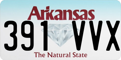 AR license plate 391VVX