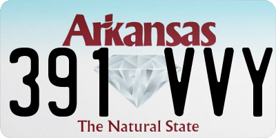AR license plate 391VVY