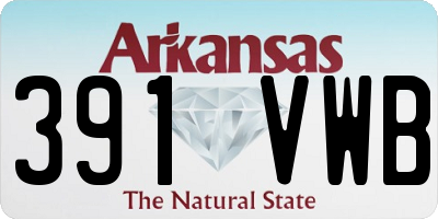 AR license plate 391VWB