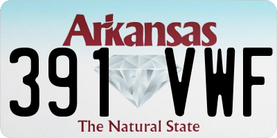 AR license plate 391VWF
