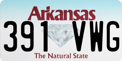 AR license plate 391VWG