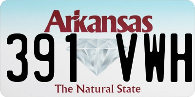 AR license plate 391VWH