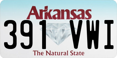 AR license plate 391VWI