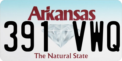 AR license plate 391VWQ