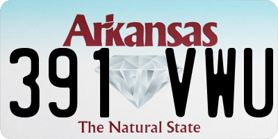 AR license plate 391VWU