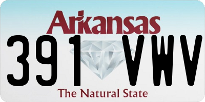 AR license plate 391VWV