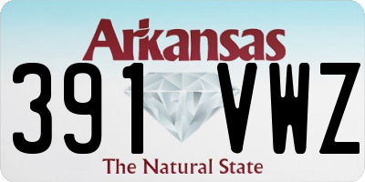 AR license plate 391VWZ