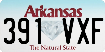 AR license plate 391VXF