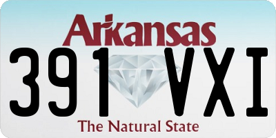 AR license plate 391VXI
