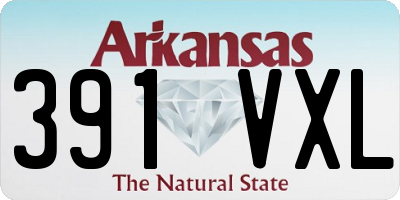 AR license plate 391VXL