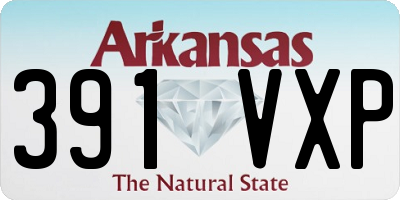 AR license plate 391VXP