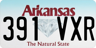 AR license plate 391VXR