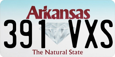 AR license plate 391VXS