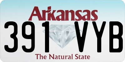 AR license plate 391VYB