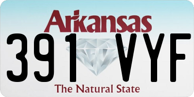 AR license plate 391VYF