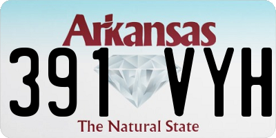 AR license plate 391VYH