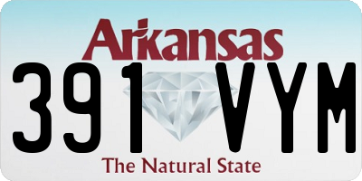AR license plate 391VYM