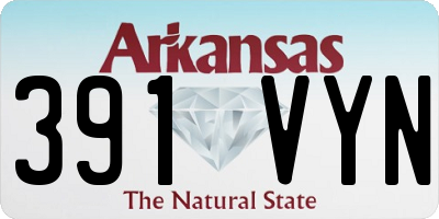 AR license plate 391VYN