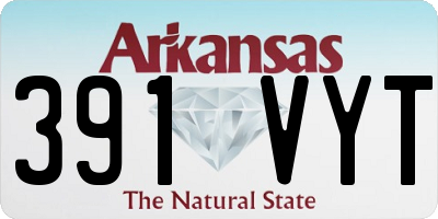 AR license plate 391VYT