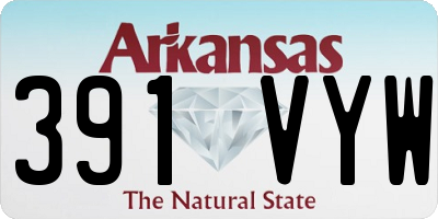 AR license plate 391VYW